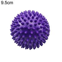 MoO1deer 7.5cm/9.5cm Yoga Studio Spikey Massage Gym Balls Spiky Stress Reflexology for Exercise - Purple 9.5cm