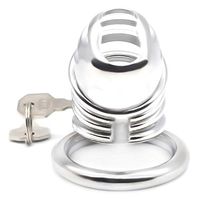 Device Cage 3 Different Sizes Lock Ring Protective Device Hypoallergenic Silver Briefs Men's Short Underwear - Private Packag Lock Ring Cage (Size : 50mm)