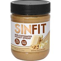 Whey Protein Non-Caffeinated Peanut Spread by Sinister Labs - (12 oz jar) (Wicked White Chocolate, 1-Pack)