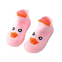 ❤️Jonerytime❤️Toddler Infant Little Kids Baby Girls Boys Cartoon Cute Knitted Breathable Shoes (15-18Months, Pink)
