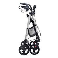 EGCLJ Bariatric Rolling Walker with Seat Backrest, Heavy Duty Rollator Walker for Elderly, Disabled, Limited Mobility Patients, Walking Stabilizer