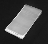 100 Clear Flat Cello/cellophane Treat Bags 3 1/2" X 6" (1.2mil)