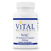 Vital Nutrients - NAC (N-Acetyl Cysteine) 600 mg - Vegan Formula - Supporting Sinus and Respiratory Health - 100 Vegetarian Capsules per Bottle
