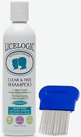 LiceLogic Clear & Free Lice Treatment Shampoo with Lice and Nit Removal Comb | Non Toxic Treatment Kit for Kids | 8 oz Bottle with Comb