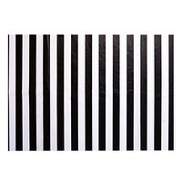 Shappy Stripes Tissue Paper Stripes Wrapping Paper, 28 Inch by 20 Inch, 30 Sheets (Black and White)
