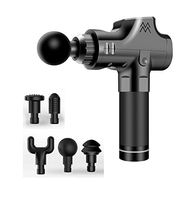 Handheld Percussion Massage Gun, Deep Tissue Muscle Massager for Pain Relief, Sore Muscle and Stiffness, Quiet Brushless Motor (Gray)