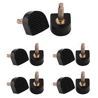 uxcell Woman Shoes Repair High Heel Tips Lift Stiletto 11mmx11mm 10pcs Black