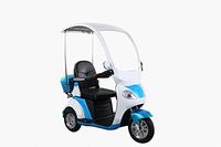 Green Transporter 3 Wheeled Covered Wagon Mobility Scooter (Blue)