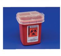 Kendall 8901SA Kendall Sharps Container 1/2 Quart (Travel Size), 0.5 quarts