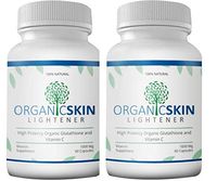 Organic Skin Lightener - High Potency Organic Glutathione and Vitamin C - Whitening Capsule - Skin Whitener - Lightening Pills - Vitamins Supplement - 2 Pack