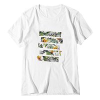 Meikosks Women's Holiday Casual T Shirt White Tops Short Sleeve Round Neck Blouses Plus Size Tee