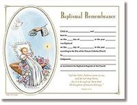 Baptism Certificate 100pk