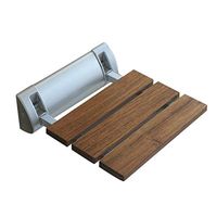 Foldaway Shower Seating Chair Wood Wall Mount Shower Seat Bench Bathtub Safety Stool for Seniors,Handicapped,Pregnant Women,Sizes 315mm(L) 325mm(W)