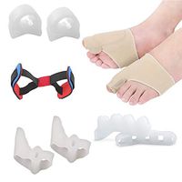 Bunion Corrector & Bunion Relief Kit - Cure Pain in Big Toe Joint, Tailors Bunion, Hallux Valgus, Hammer Toe, Toe Separators Spacers Straighteners Splint Aid Surgery Treatment for Men & Women (X1)