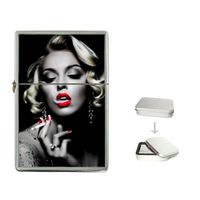 Marilyn Monroe 72 Fliptop Lighter + Case Gift
