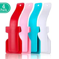 Lazy Shoe Helper, Portable Sock Slider Handled Shoe Horn- Wear Shoe Lifting Helper Easy on Easy Off, Plastic Shoehorn for Men, Women and Kids - Fits for All Shoes(4PCS)