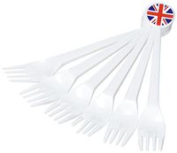 Amscan International 994858 Great Britain Plastic Forks - 6pk Gb Decorations,