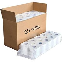 Toilet Paper Ultra Strong, 20 Rolls, 3-Ply Soft Ultra Professional White Toilet Paper,Value Size Advanced Bath Tissue Rolls, Silky & Smooth Soft Home Kitchen Toilet Tissue