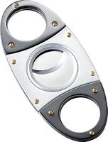 Visol VCUT57 Lama Silver Satin Gun Finish Cigar Cutter