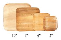 ECOGEN 5 Inch Square(Pk of 25) Disposable Bamboo,Areca Palm Leaf Plates, Disposable Dinner, Appetizer, Luncheon, and Party Dinnerware, Eco-Friendly and Compostable, Rustic Party, Event, or Picnic Use