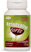 Nature's Way Resveratrol-Forte Trans-Resveratrol 175 mg, 60 Softgels