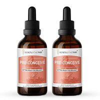 Secrets Of The Tribe - Pre-Conceive, Preparing for Pregnancy, Herbal Supplement Blend Drops Alcohol-Free Liquid Extract (2x4 fl oz)