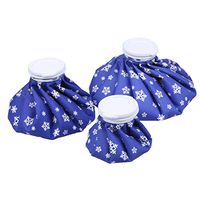 ABBOTT 3 Pack [6", 9" &11"] Hot and Cold Reusable Ice Bag Relief Heat Pack Sports Injury Reusable First Aid for Knee Head Leg (Deep Blue Snowflake)