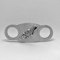 Alligator Cigar Cutter – Double Guillotine Blades – in Gift Box