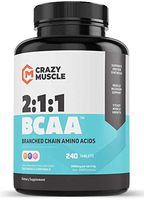 3000mg BCAA Pills (2 Month Supply) with The Optimum 2:1:1 Ratio of Branched Chain Amino Acids Supplements for Recovery and Muscle Growth - 1000mg BCAAs per Pill (More Than BCAA Capsules) - 240 Tablets