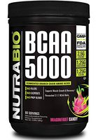 NutraBio BCAA 5000 Powder - 60 Servings (Dragonfruit Candy)