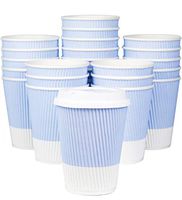 Premium Disposable Coffee Cups With Lids - (90) Durable 12 oz To Go Coffee Cups With Tight Resealable Lids Prevent Leaks! Sturdy, Insulated For Hot Beverages. Will Not Bend With Heat Or Burn Fingers!