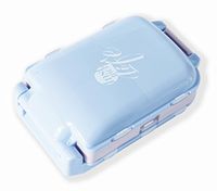 Cimostar Portable Pill Box,Travel Pill Cases for Purse Vitamin Holder,8 Compartments