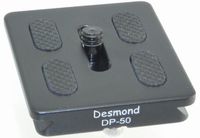 Desmond P-50 50mm QR Lens/Camera Body Plate Arca Compatible and D-Ring P50 DP-50
