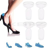 Heel Insoles Set of 2, Back Heel Pads, Heel Grips Liners Cushions, Soft Shoes Inserts, Anti Slip Ball of Foot Protectors, for Blister Prevention Rubbing Feet Care Pain Relief Fit Comfort (transparent)