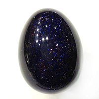 DingSheng Yoni Egg Natural Crystal Blue Sand Stone undrilled Rock Quartz Oval Healing Meditation Eggs Massage Tool Pelvic Kegel Exercise Vaginal Tightening Ball for Health Care Tool