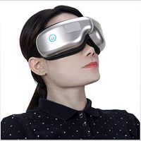 FJJ Eye Massager Electric Portable Temple Massager with Heating Air Pressure Wireless Digital Shiatsu Massager for Dry Eye Eyestrain Fatigue Relief