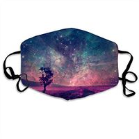 Tree Over The Night SkyDust Mouth Adjustable Windproof Ear Loops Breathable Reusable Face for Kids Teens Men Women