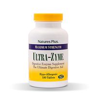 NaturesPlus UltraZyme - 120 mg Ox Bile, 180 Tablets - Maximum Strength Digestive Enzyme Supplement, Anti-Inflammatory, Promotes Nutrient Absorption - 90 Servings