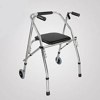 CW&T WW Walker Aluminum Alloy Collapsible Seat Pulley Auxiliary Use of The Elderly Walker
