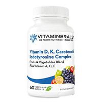 VITAMINERALS Vitamin D3 with Vitamin K1 & K2, 60 Veggie Caps