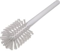 Carlisle 4041300 Dishwasher Brush, White Plastic Handle, White Polyester Bristles, 2-3/4" Dia. Bristle, 12" L Overall (Case of 12)