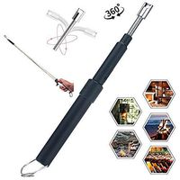 Retractable Electric Lighter, Curved Windproof Lighter USB Rechargeable, Upgraded Long Flameless Electronic Lighter, Home Kitchen Safe, Barbecue, Camping and Fireplace Safe Away from Fire