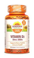 Sundown Vitamin D3 2000 IU, 350 Softgels