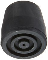 Sammons Preston Multi-Purpose Tip, Replacement Tips, Cane Tips, Walker Tips, Crutch Tips, Flat Bottom, Size 3/4", Black, Durable, Skid-Resistant Traction, Stable Cane Support Base, Single Tip