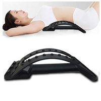 AOSRI Lumbar Back Pain Relief Device Lumbar Spinal Stretcher for Lower Back Massage and Support Correcting Hunchback Recommended by Orthopedic Experts Black