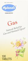 Hyland’s Gas Tablets, Natural Relief of Gas and Stomach Upset, 100 Quick Dissolving Tablets