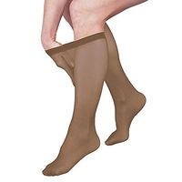 Women's Firm Support Sheer Knee Highs Compression Stockings - Taupe - Medium