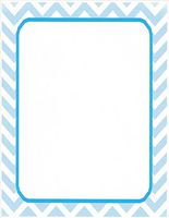 Light Blue Chevron Stationery Printer Paper 26 Sheets