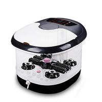 Waterproof Foot Spa Massager With Invisible Handle O2 Bubbles, Red Light, Features Vibration With 4 Motorized Rolling Massage And Hydroelectric Separation Safety Foot Bath