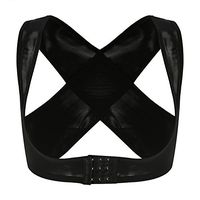 Chest Brace Support Belt, Back Support Belt Effective Hunchback Posture Corrector Shaping Posture Corrector Brace for Women(L-Black)